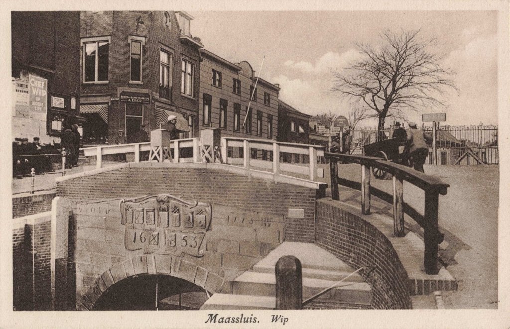 Maassluis Wip L3450, Verzamelen, Ophalen, 1920 tot 1940, Ongelopen, Zuid-Holland