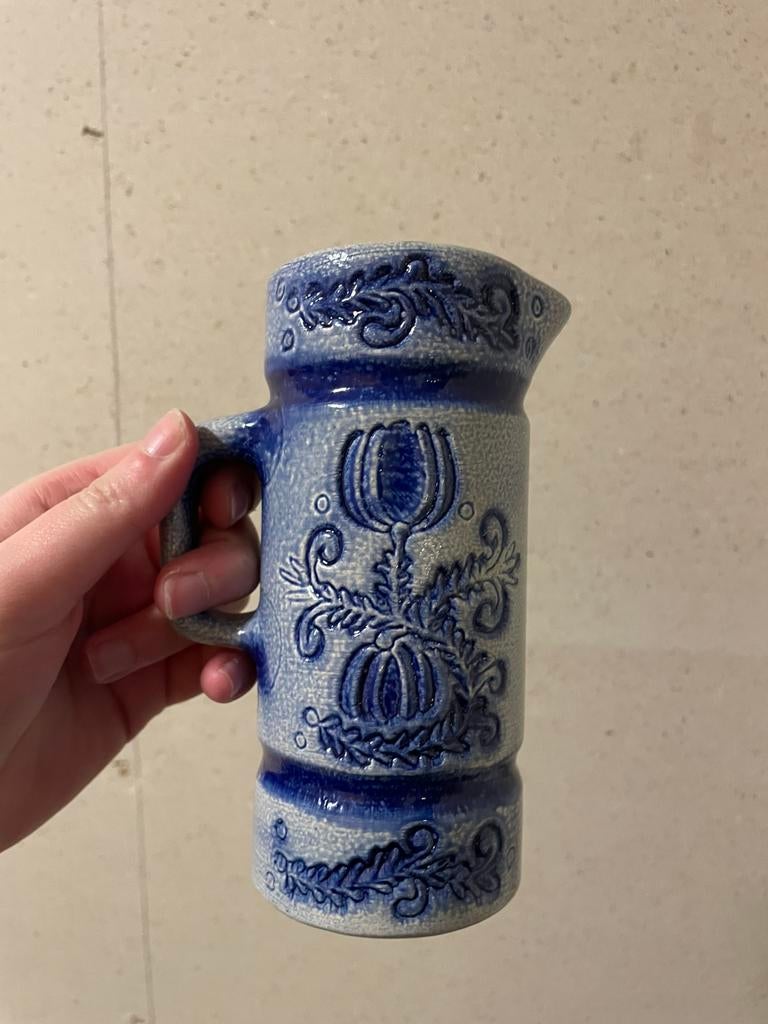 Antiek vaasje blauw, Antiek en Kunst, Ophalen of Verzenden