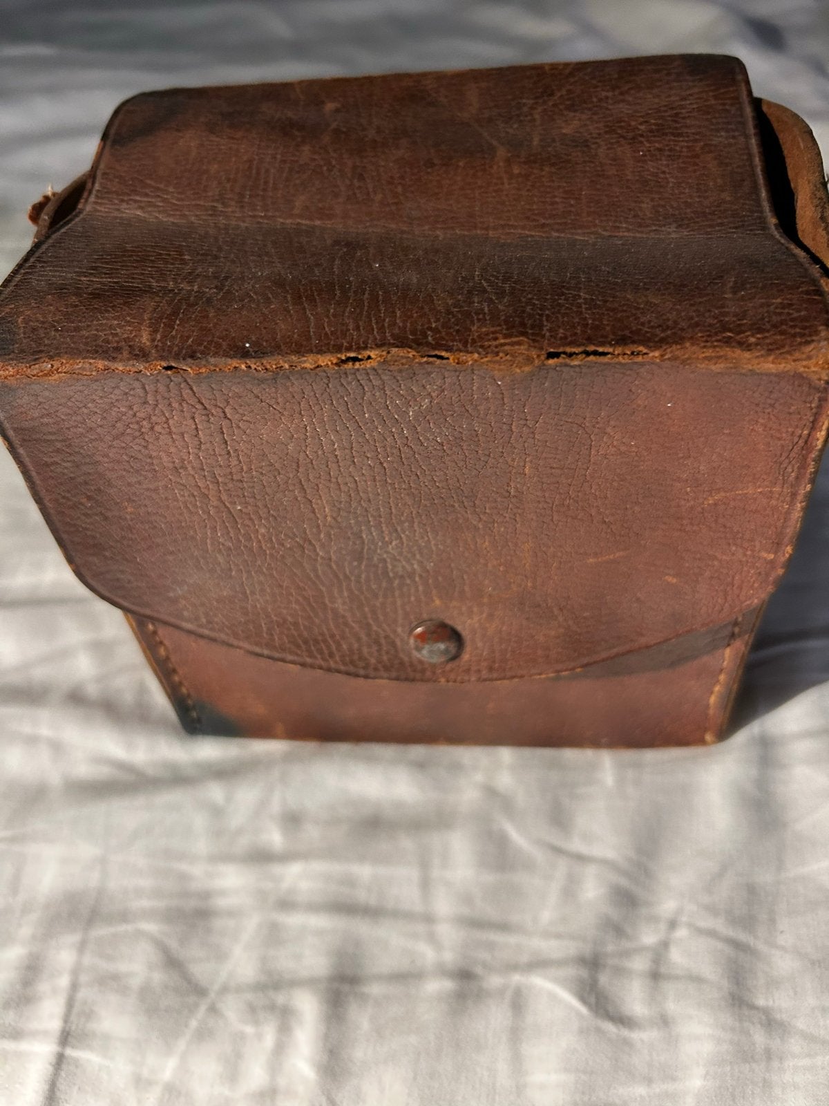 Vintage Kodak Six-20 'Brownie' D Boxcamera met Leren Tas, Ophalen of Verzenden, Gebruikt, Compact, Kodak