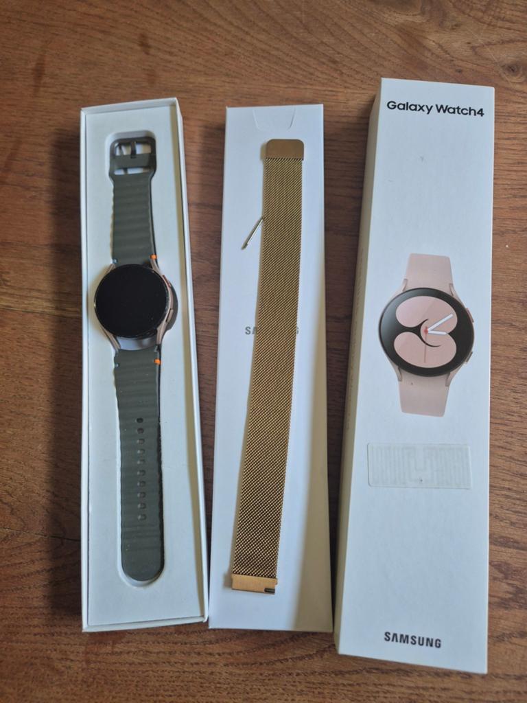 SAMSUNG GALAXY WATCH 4, Ophalen of Verzenden, Zo goed als nieuw, Zwart, Android