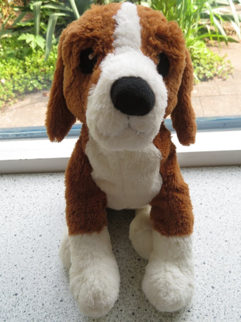 Hond Beagle Beegle van IKEA zacht velours ca 34 cm breed, IKEA, Zo goed als nieuw, Middelgroot (20 tot 80 cm), Wasbaar