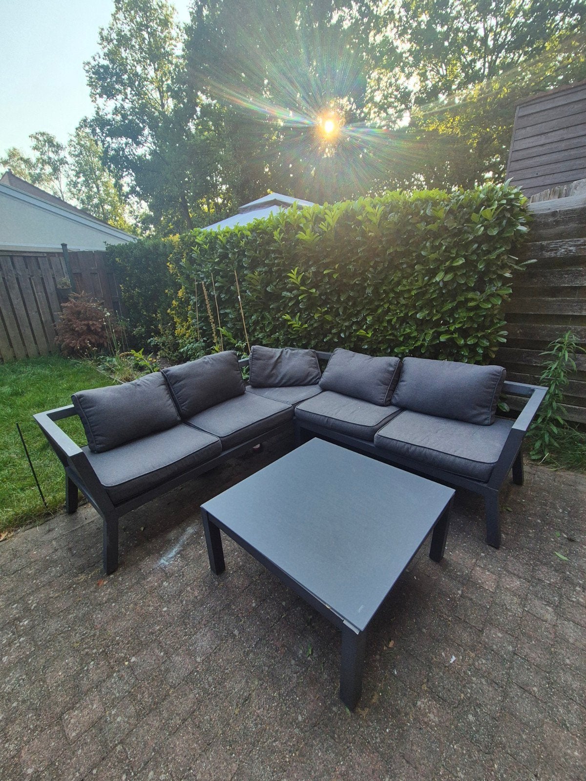 Garden Impressions San Luis loungeset 3-delig, Ophalen, 5 zitplaatsen, Gebruikt, Bank