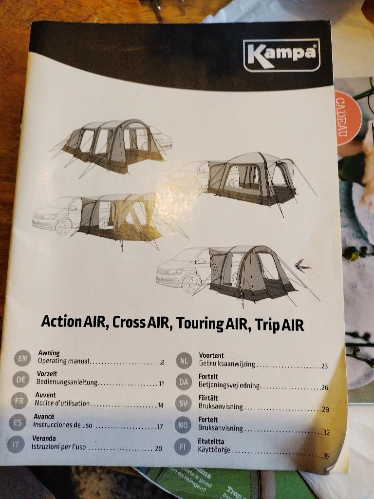 Voortent. ( Kampa ), Caravans en Kamperen, Voortenten en Luifels, Ophalen, Zo goed als nieuw, Kampa Dometic