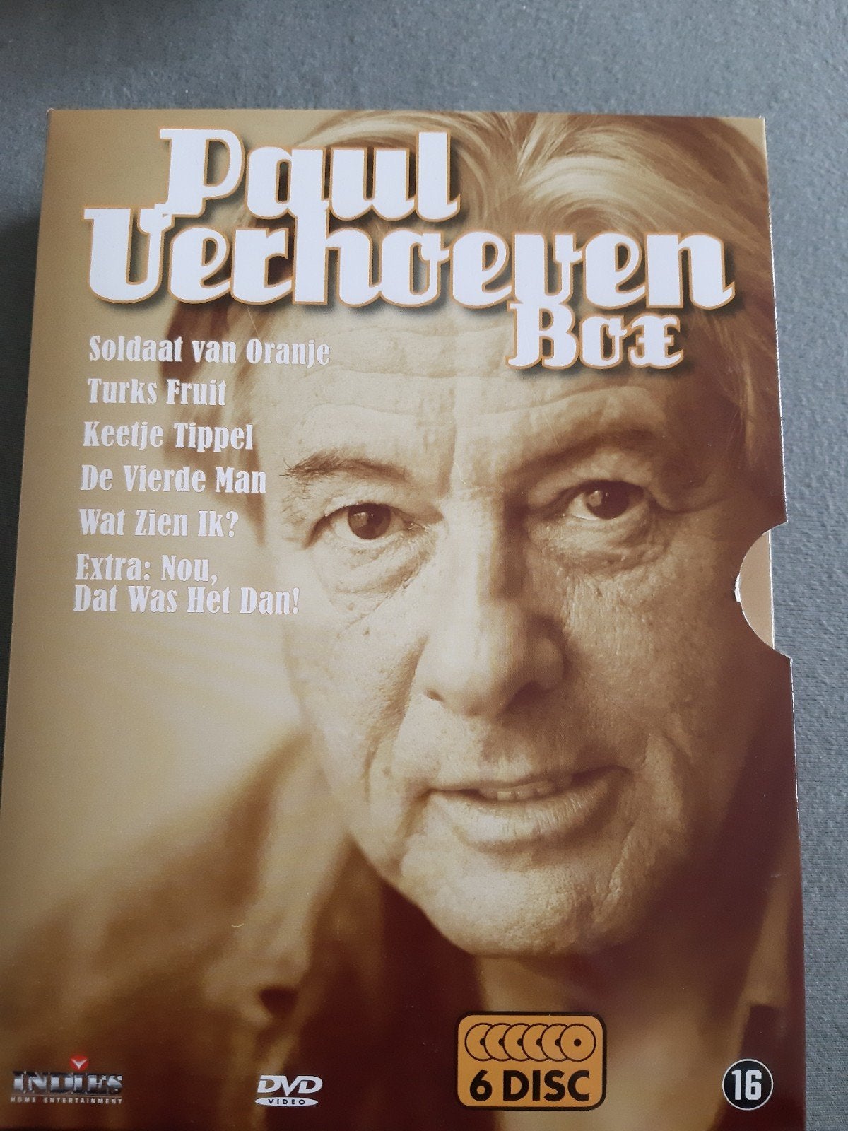 Paul Verhoeven Box - 6 films op DVD, Gebruikt, Vanaf 16 jaar, Nederlands, Inclusief doosje