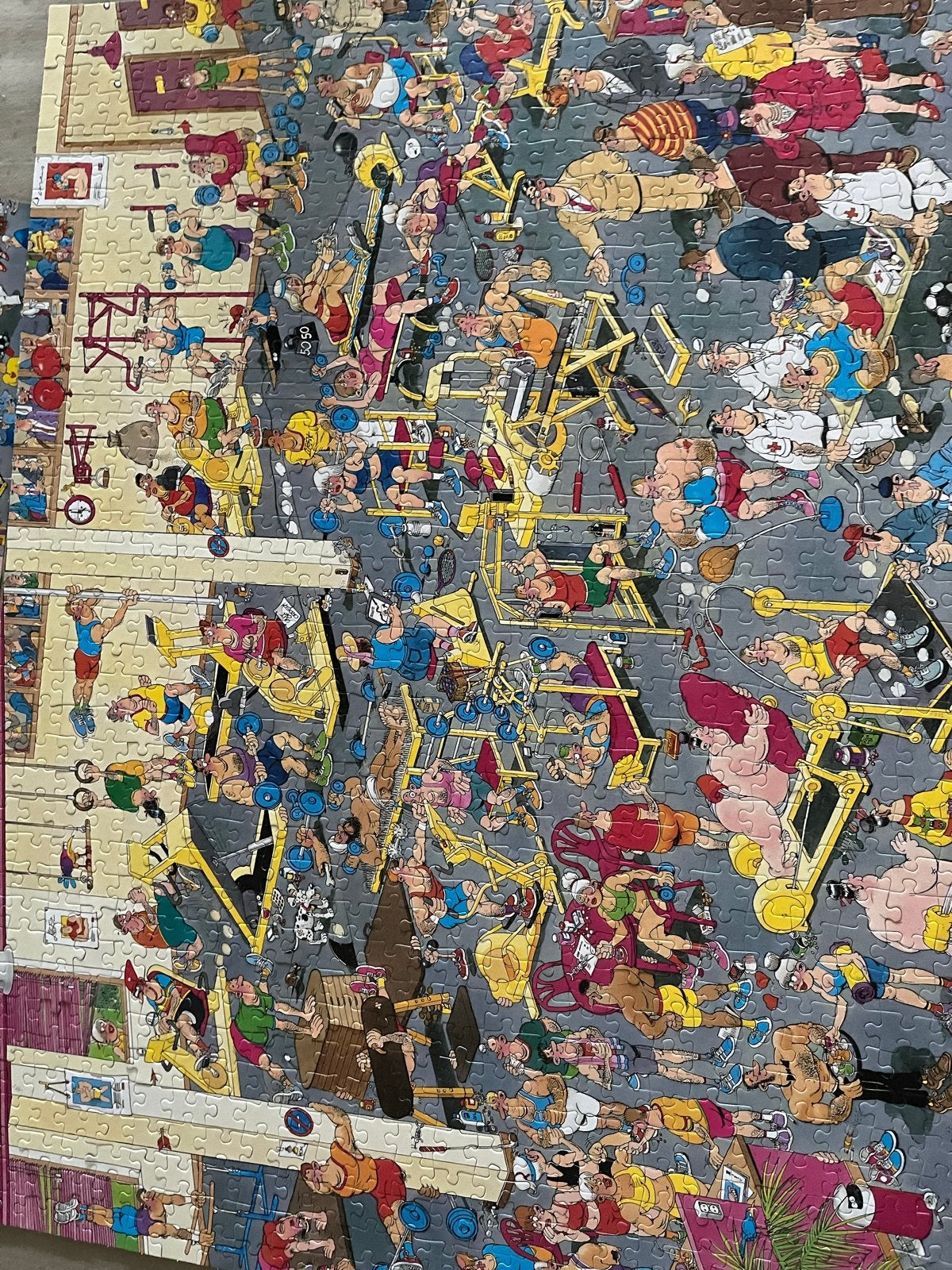 JvH puzzel 950 stukjes - At the Gym, Ophalen, 500 t/m 1500 stukjes, Zo goed als nieuw, Legpuzzel