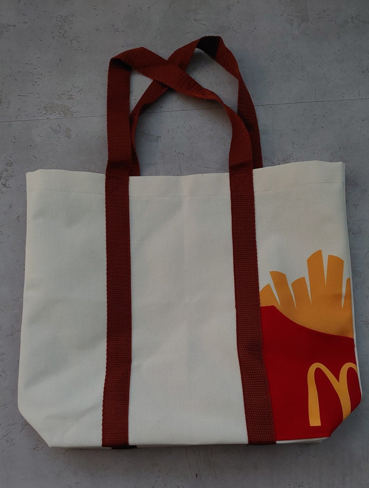 Originele McDonald's strandtas / shopper - stof, Ophalen of Verzenden, Nieuw, Wit, Shopper