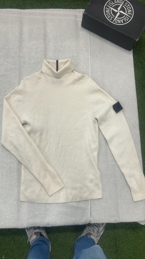 Stone Island Shadow Project Coltrui Sweater trui pull, Maat 48/50 (M), ., Wit, Ophalen of Verzenden