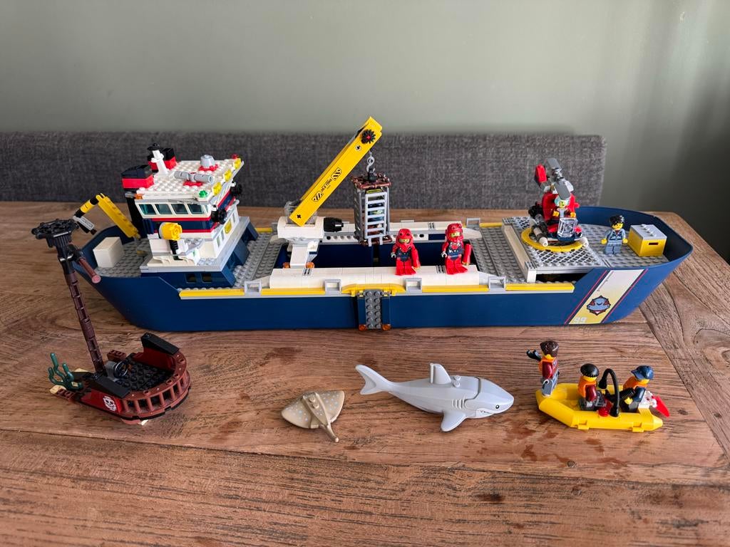 Lego City Oceaan Onderzoeksschip (60266), Kinderen en Baby's, Speelgoed | Bouwstenen, Zo goed als nieuw, Ophalen of Verzenden