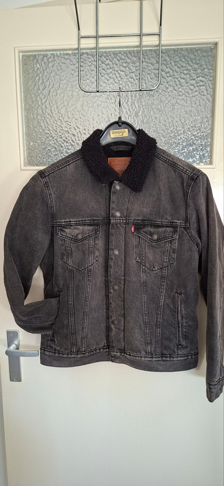 Levi's Premium Sherpa Trucker Jacket - Maat S, Levi's Premium, Bruin, Ophalen of Verzenden, Zo goed als nieuw