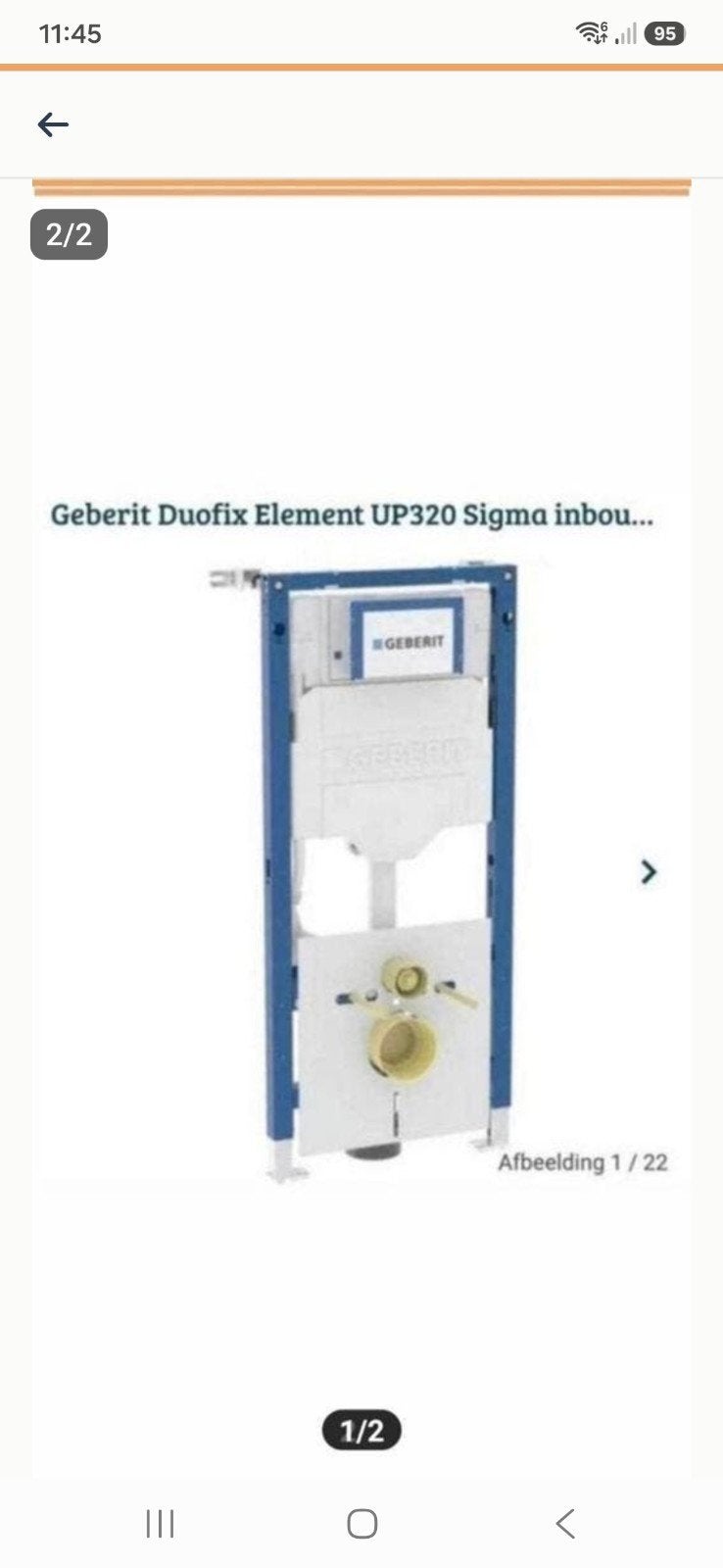 Geberit up320 inbouwframe Nieuw, Ophalen, Nieuw, Toilet