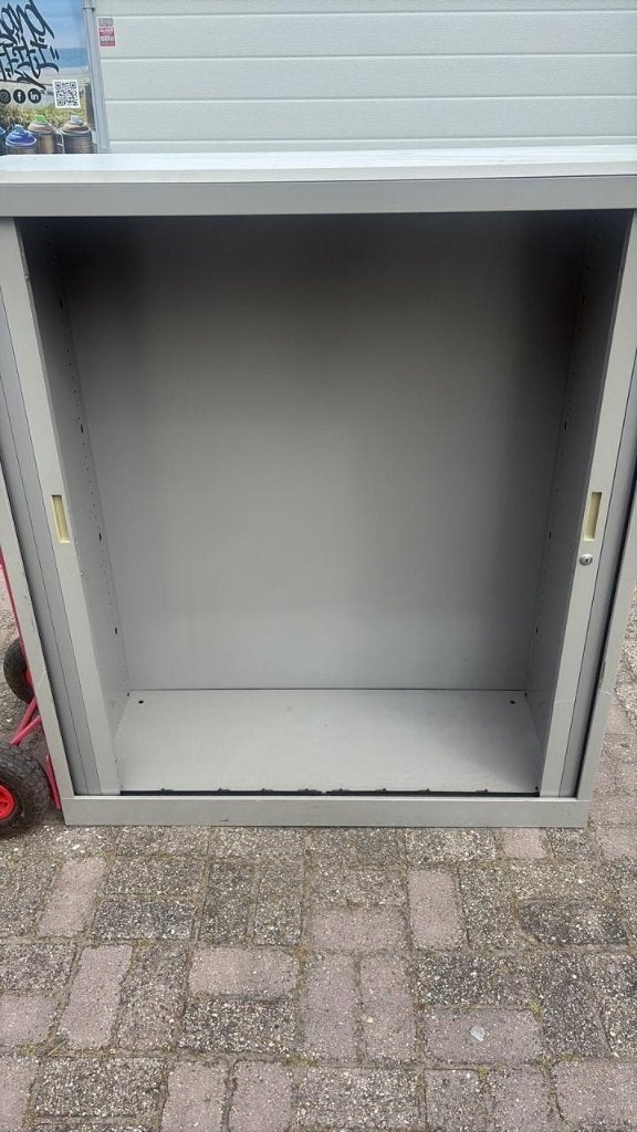 Roldeurkast archiefkast stalen kast metalen kast, Ophalen, Gebruikt, 100 tot 150 cm, X