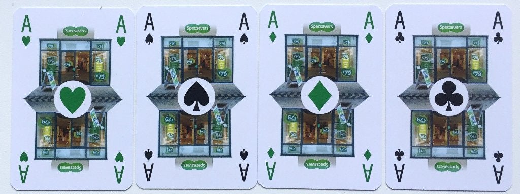 SPEELKAARTEN : Kaartjes leggen met SPECSAVERS, Verzenden, Nieuw, Speeldeck
