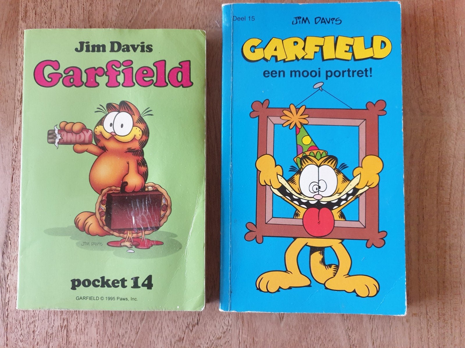 Twee leuke Garfield pocket stripboeken., Ophalen of Verzenden, Gelezen, Verhalen