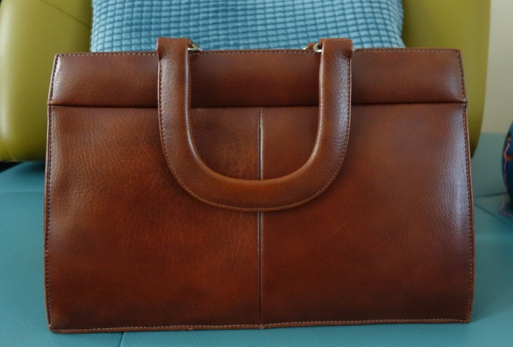 Vintage kleine Stevando dokterstas met 2 handvatten, Ophalen of Verzenden, Gebruikt, Bruin, Handtas
