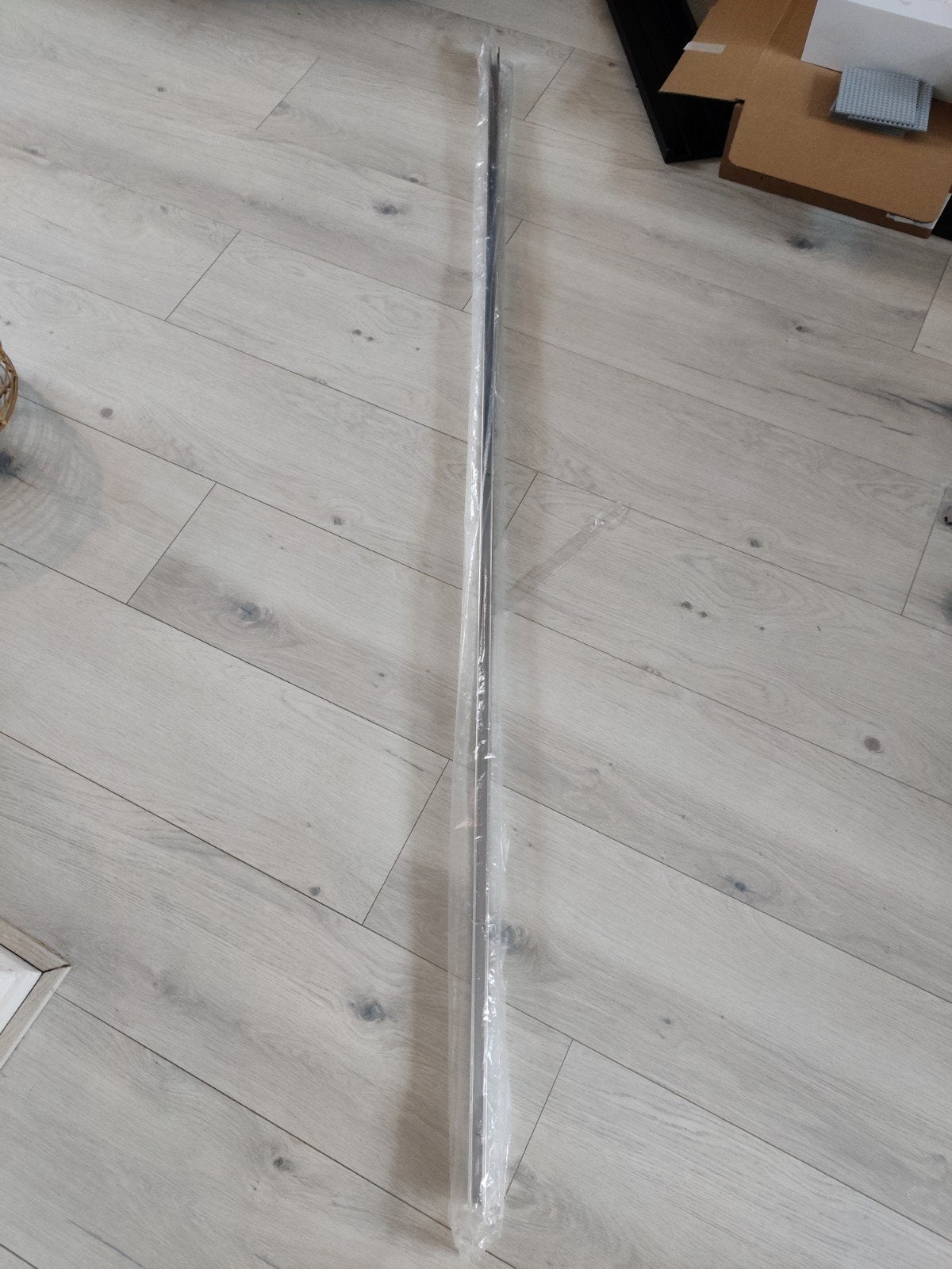 Chroomkleurige muurprofiel 200 cm voor glaswand badkamer, Ophalen, Nieuw