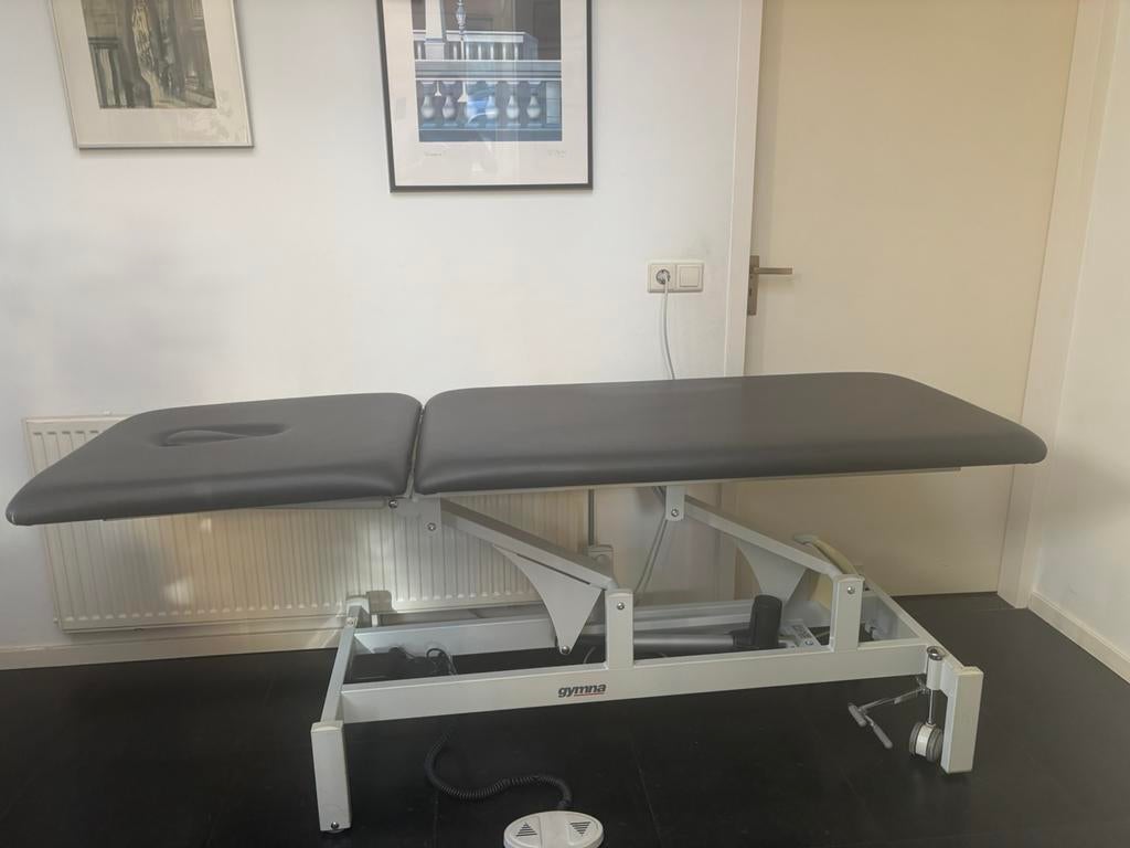 Professionele gymna behandel/massagetafel, Ophalen, Zo goed als nieuw, Massagetafel