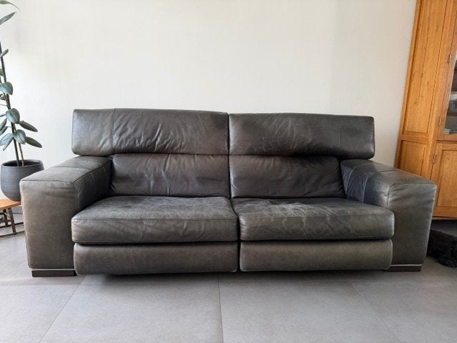 Natuzzi Bankstel, Ophalen, Gebruikt, 100 tot 125 cm, Driepersoons