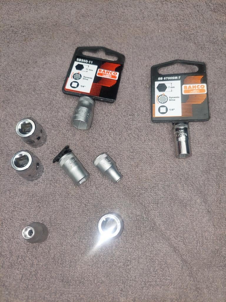 Bahco doppen 1/4" SBS60 SB6700SM set, Ophalen of Verzenden