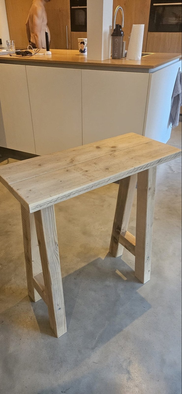 Houten Bureau / Tafeltje - 70x30x75 cm, Ophalen, Gebruikt, 55 tot 75 cm, 60 cm of meer