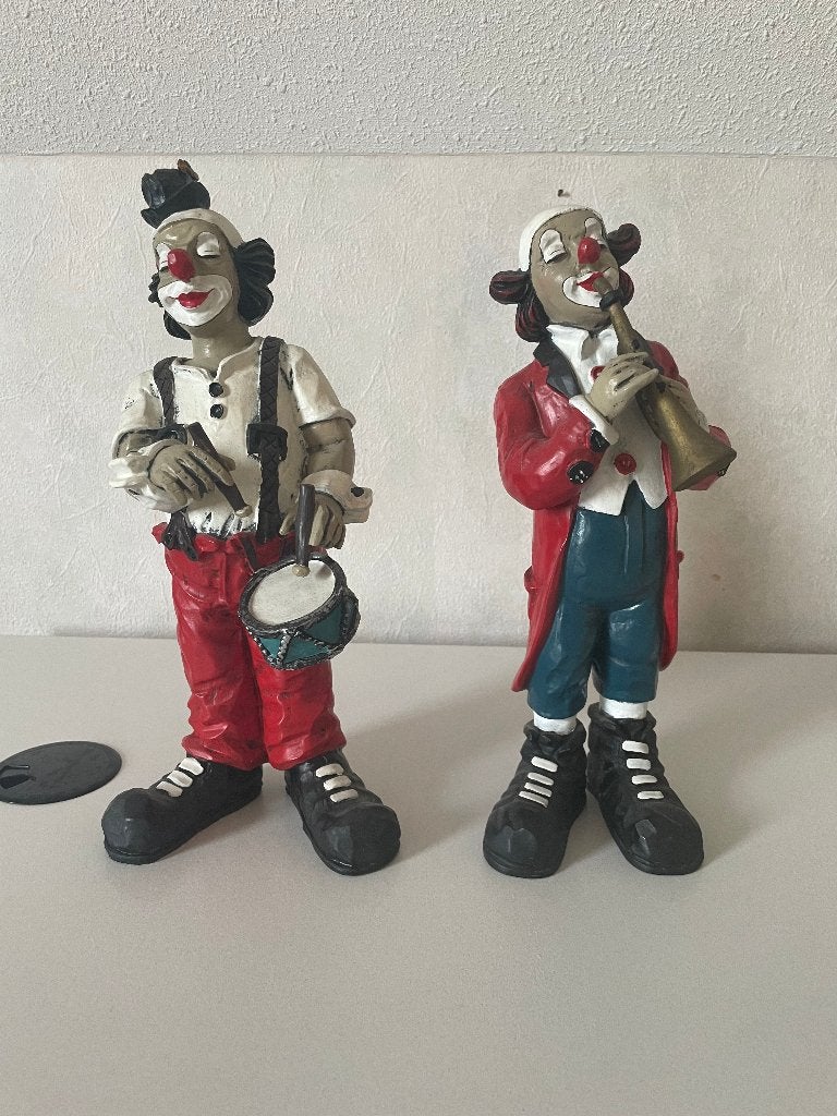 Set van 2 Gilde Clowns Muzikanten, Ophalen, Zo goed als nieuw, Mens