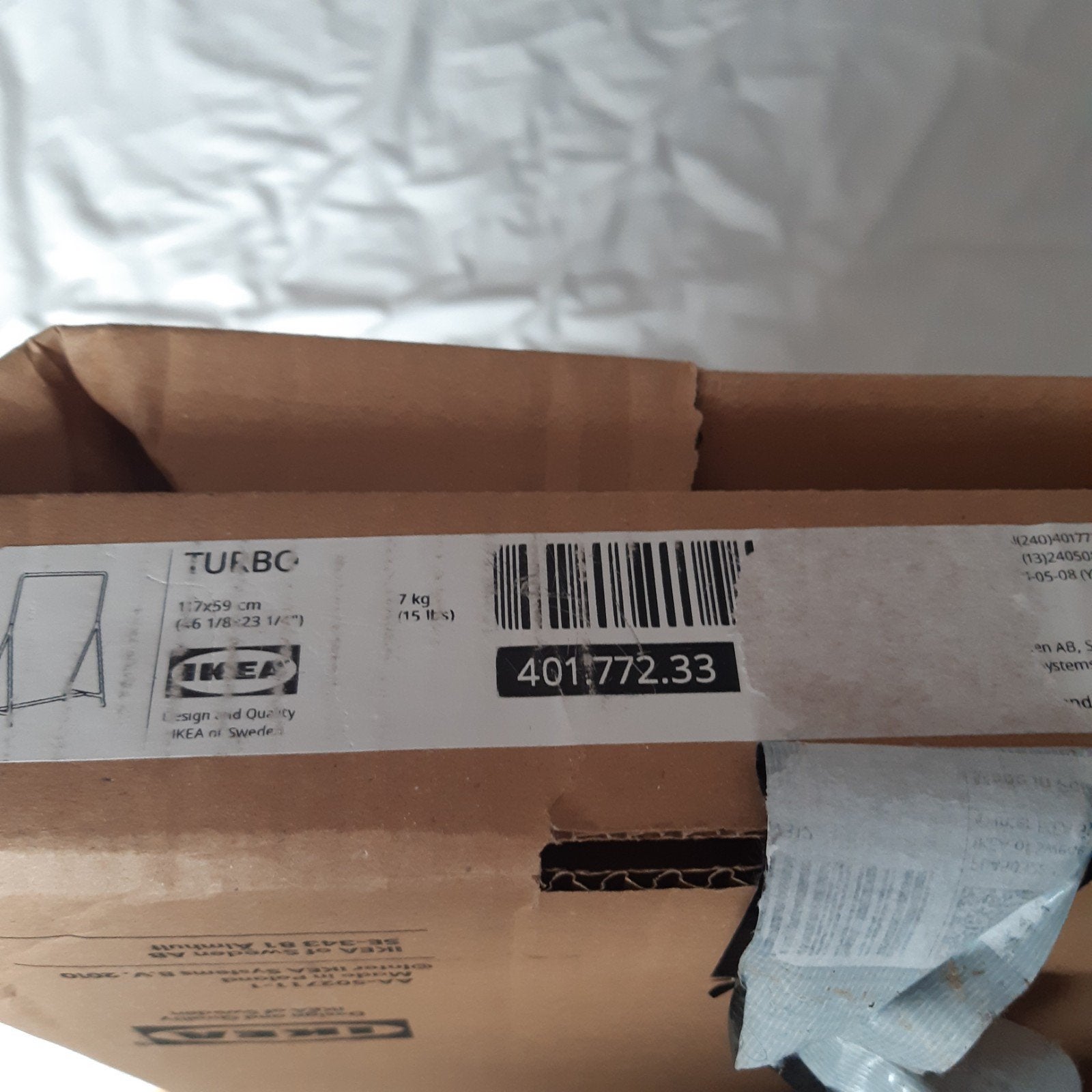 IKEA Turbo rek van kunststof, antraciet, Ophalen, Zo goed als nieuw, Kunststof, Kinderen en Volwassenen