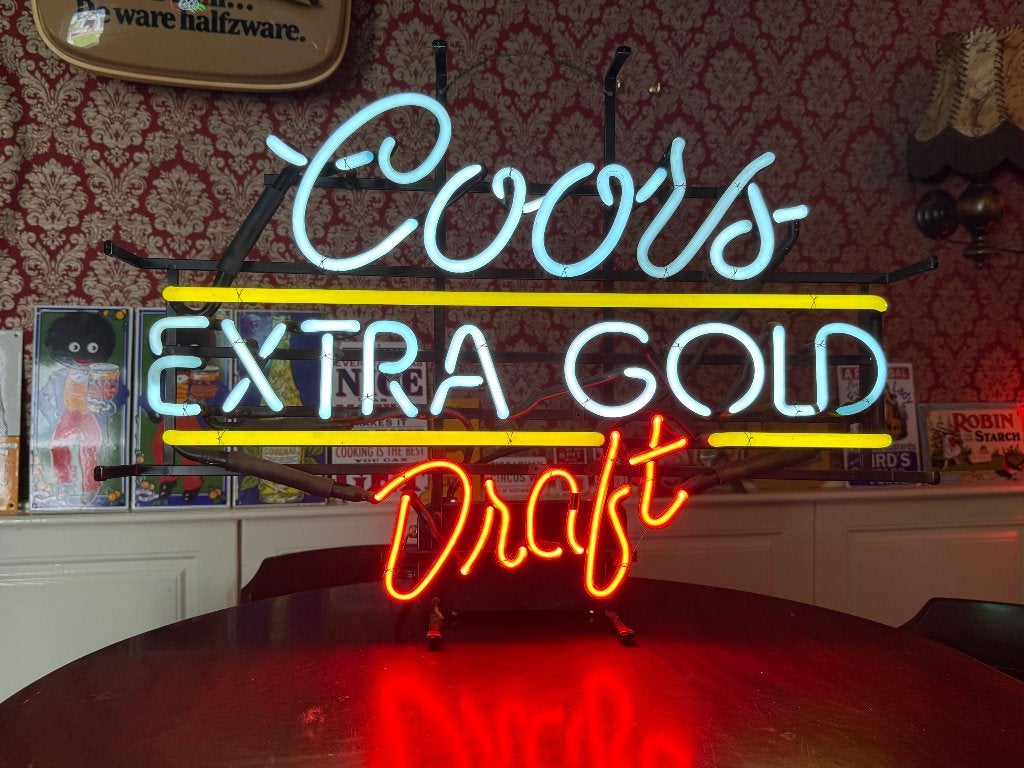 Coors light neon lichtbak reclame USA Budweiser Bud, Ophalen, Zo goed als nieuw, Lichtbak of (neon) lamp