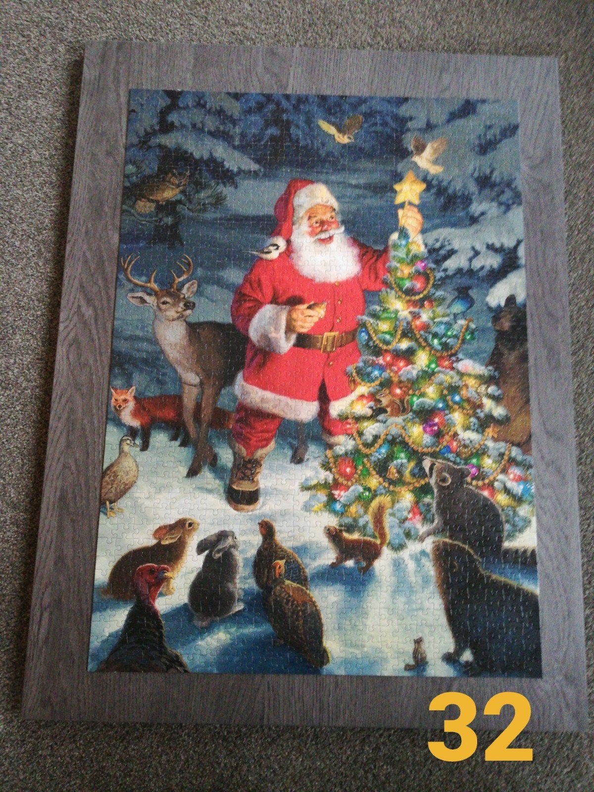 puzzel 1000 stukjes compleet King kerstman, Ophalen of Verzenden