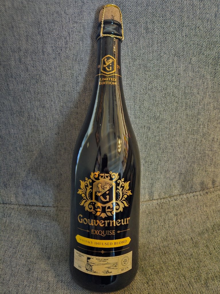 Gouverneur Exquise Whisky Infused Blond, Verzamelen, Ophalen of Verzenden, Nieuw, Flesje(s), Overige merken