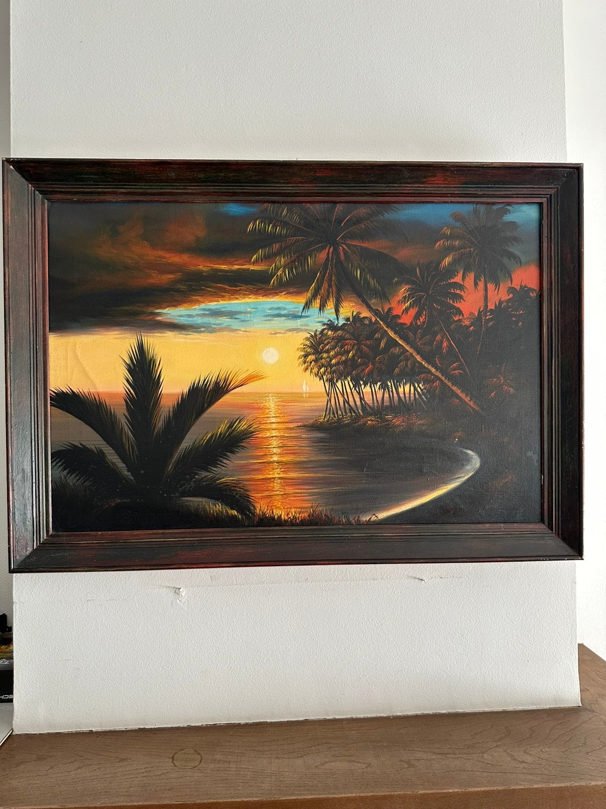 Mooie zonsondergang met weerspiegeling, Ophalen