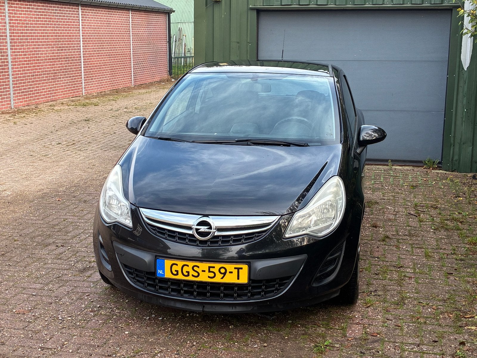 Opel Corsa 1.2 Ecoflex 51KW 3D 2013 Zwart, Auto's, Voorwielaandrijving, 450 kg, 4 cilinders, 1229 cc