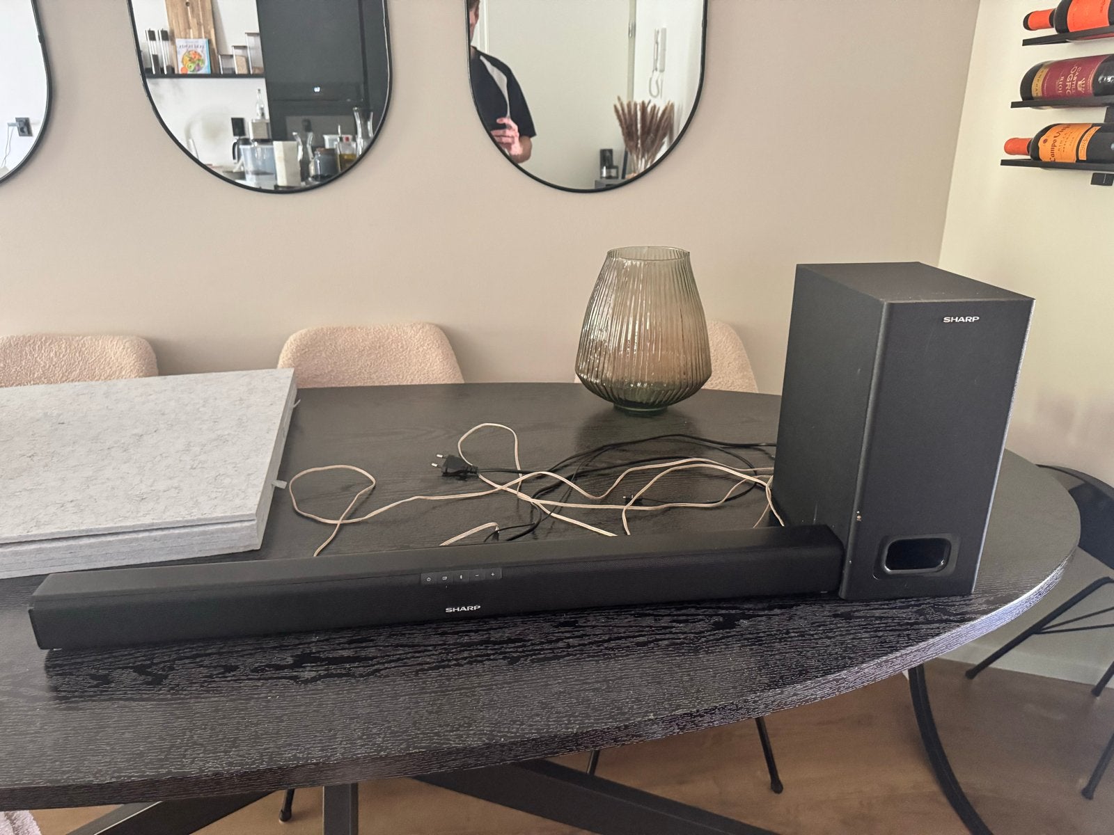 Sharp Soundbar met Sharp externe subwoofer, Ophalen, Bluetooth, Gebruikt
