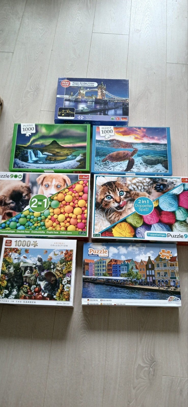 Legpuzzle's, Ophalen, Zo goed als nieuw