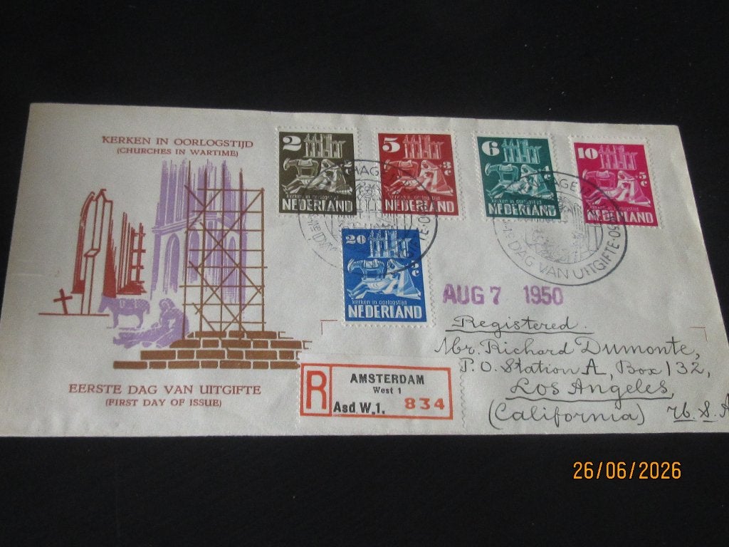 Nico FDC Nederland nr 2 tm 13 LEZEN !!, Ophalen of Verzenden, Nederland