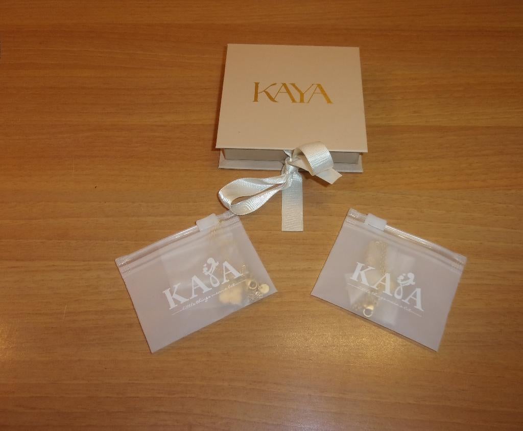 Kaya sieraden ketting kettinkjes Klaver Lucky rose glasparel, Sieraden, Tassen en Uiterlijk, Nieuw, Ophalen of Verzenden, Goud