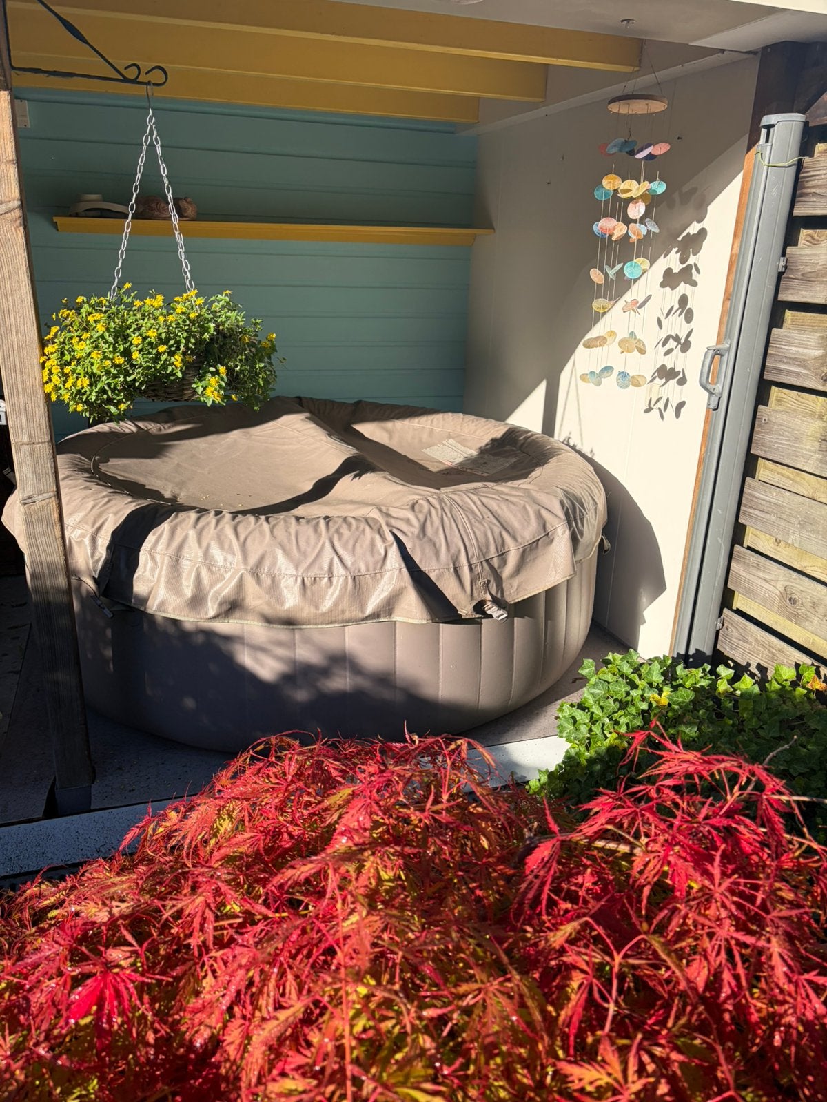Intex yacuzzi, Tuin en Terras, Ophalen, Gebruikt, Afdekzeil, Opblaasbaar