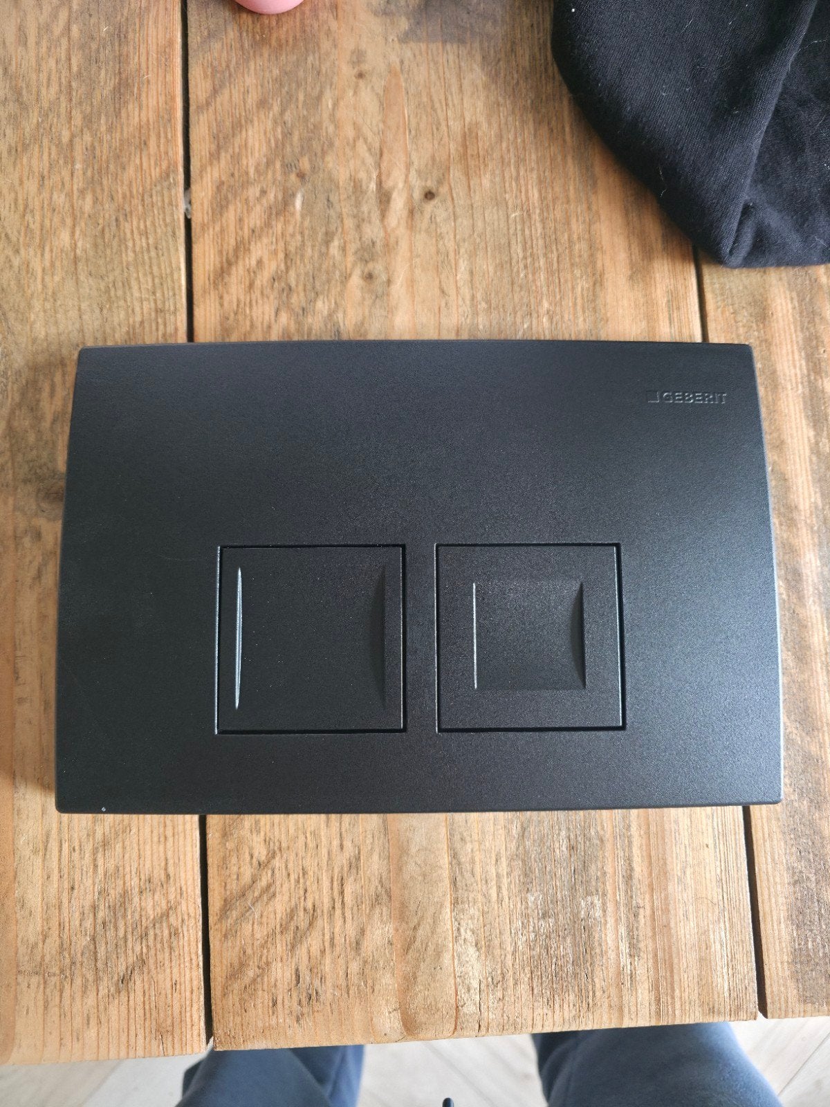 Geberit Bedieningsplaat Delta 25 Square Zwart, Doe-het-zelf en Verbouw, Ophalen of Verzenden, Nieuw, Toilet