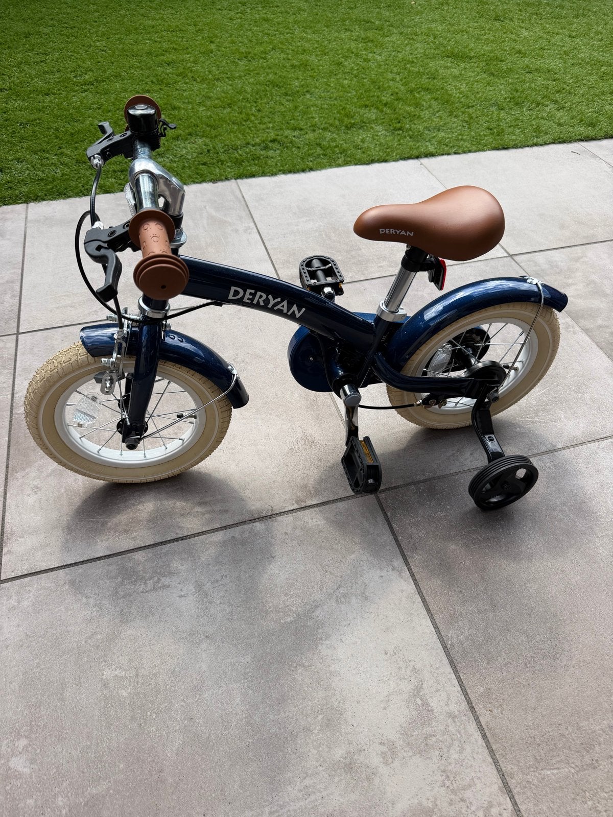 Deryan Kinderfiets 12 inch - Blauw (nieuw), Ophalen, Nieuw, 16 tot 20 inch, Zijwieltjes