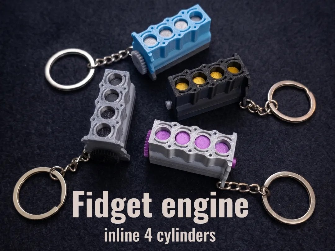 Fidget Engine Keychain, Verzenden, Nieuw