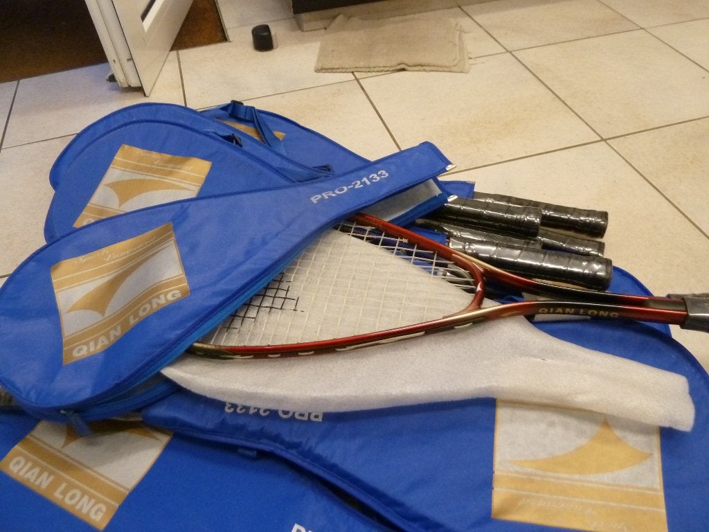 2 St. Squash Rackets in een hoes Nieuw, Sport en Fitness, Squash, Ophalen of Verzenden, Nieuw, Racket, Met hoes