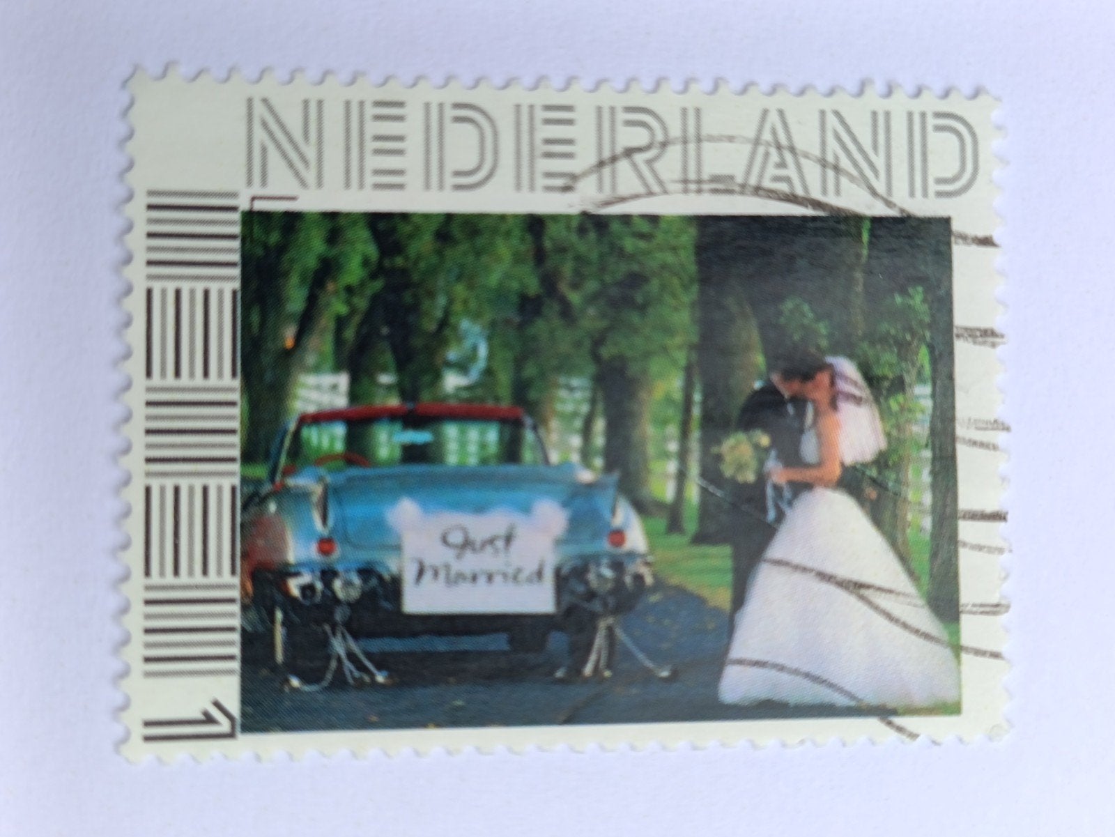 Persoonlijke postzegel - Hallmark Just Married, Postzegels en Munten, Ophalen of Verzenden, Na 1940, Postfris