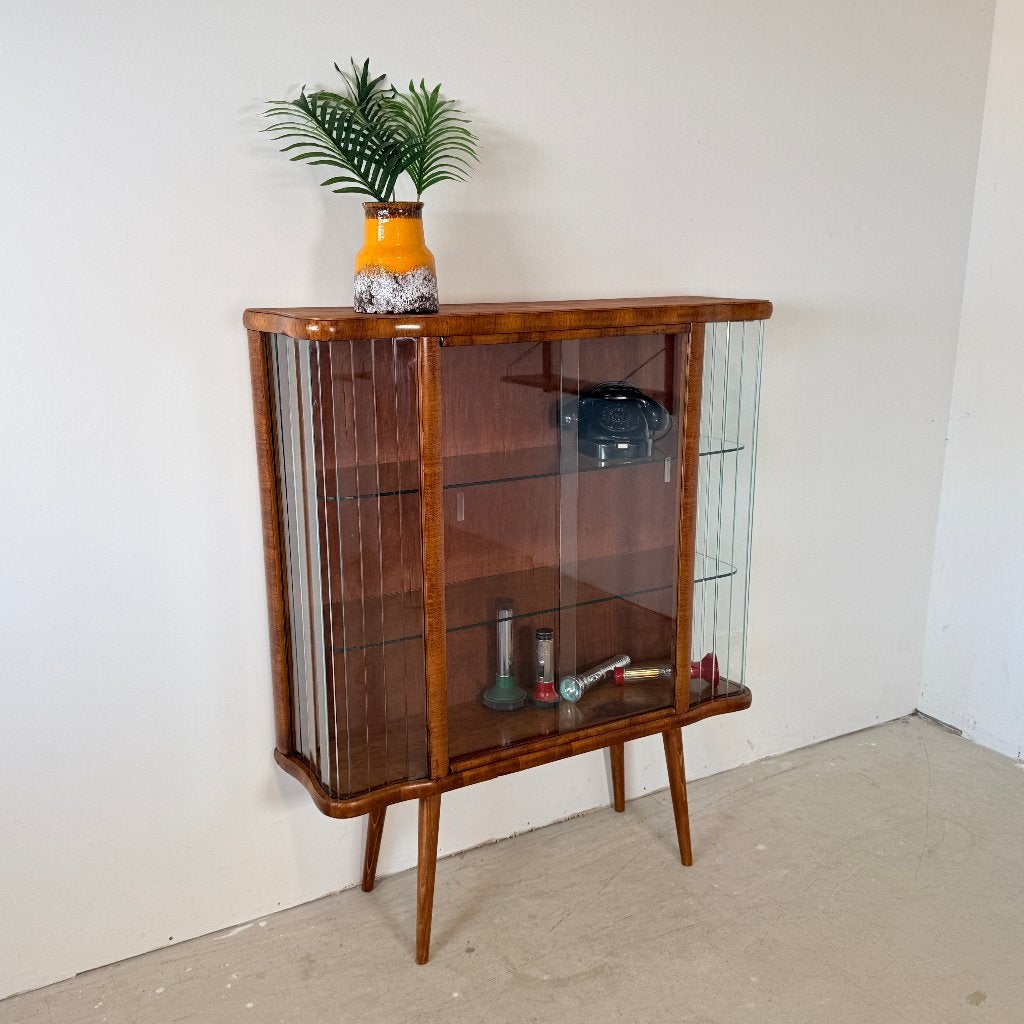 Vintage Vitrinekast 'Helena' – Art Deco Stijl