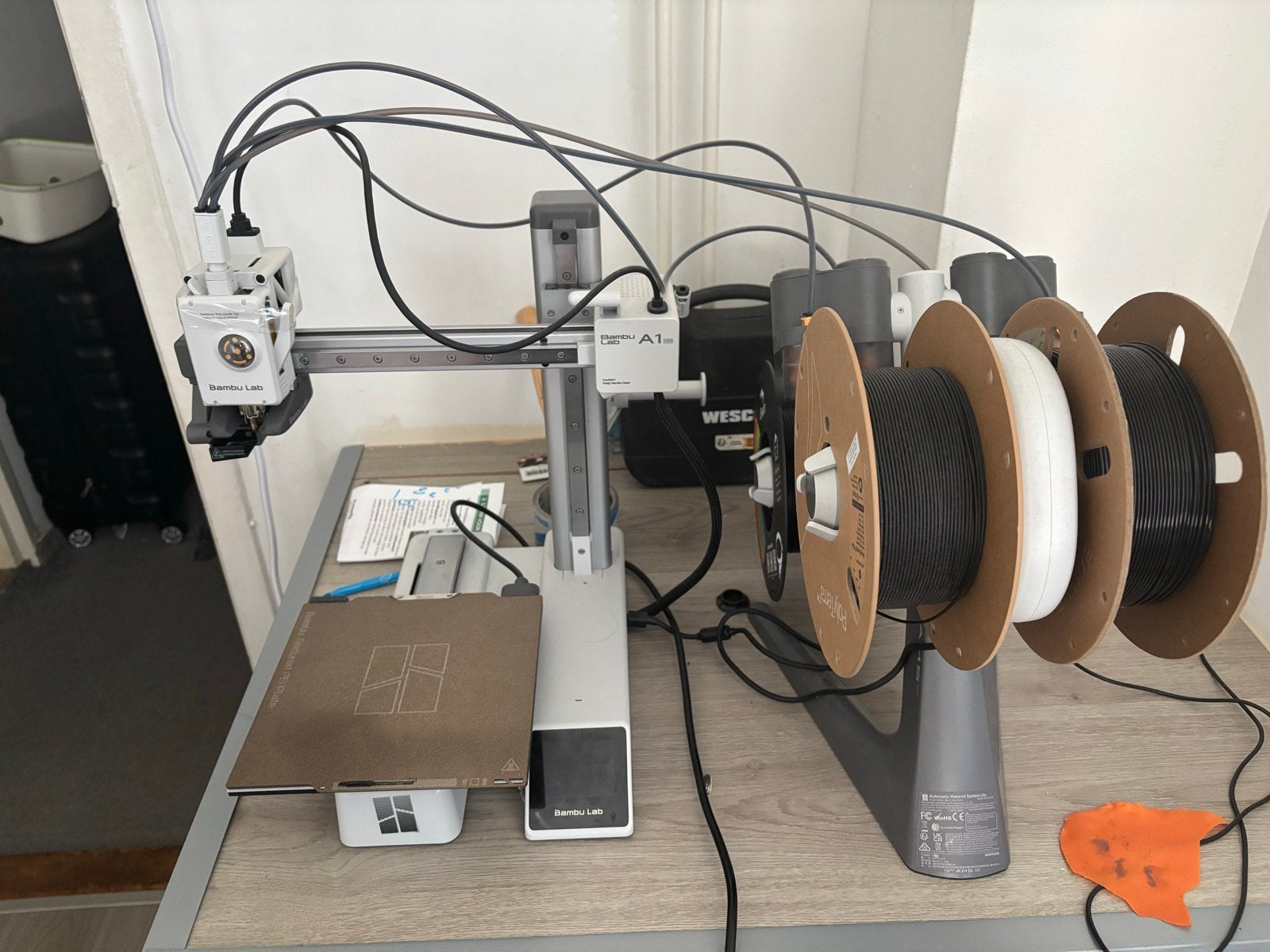 Bambu Lab A1 Mini met AMS Lite 3D-printer met 3 filamenten, Computers en Software, 3D Printers, Zo goed als nieuw, Filament, Ingebouwde Wi-Fi