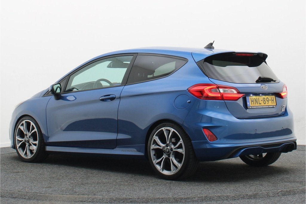 Ford Fiesta 1.5 ST Recaro Schaalstoelen, Carbon, Airco, Crui, Auto's, Ford, Voorwielaandrijving, Stof, Blauw, Bedrijf