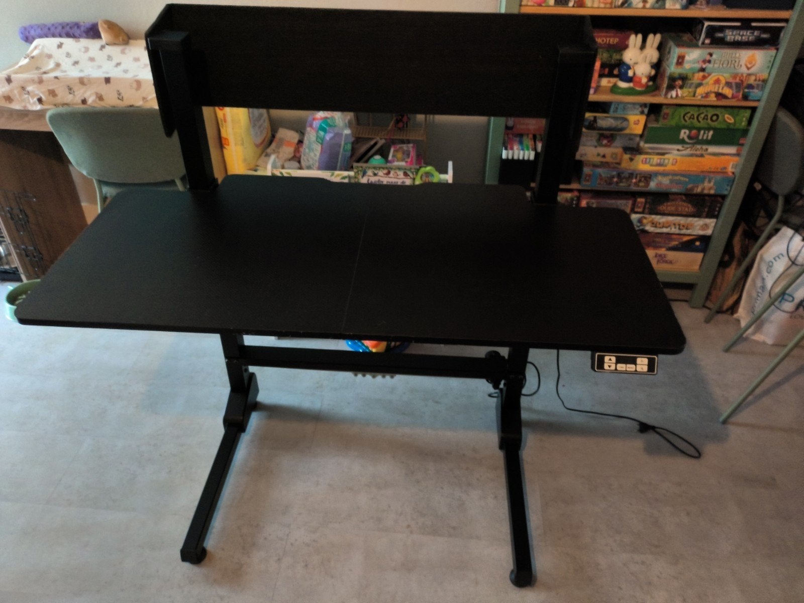 Elektrisch Verstelbaar Zit-Sta Bureau 120x60x120 met Kinders, Ophalen, 50 tot 100 cm, 100 tot 150 cm, Tot twee personen