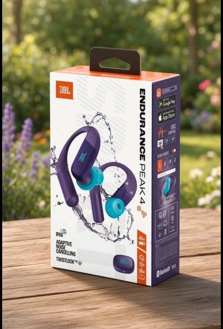 JBL Endurance Peak 4 noice cancelling oortjes (nieuw), In-ear, Nieuw, Draadloos, Paars