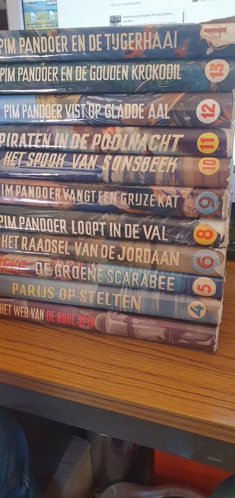 7x Pim Pandoer, zie de foto's en de info bij Beschrijving, Ophalen of Verzenden, Gelezen