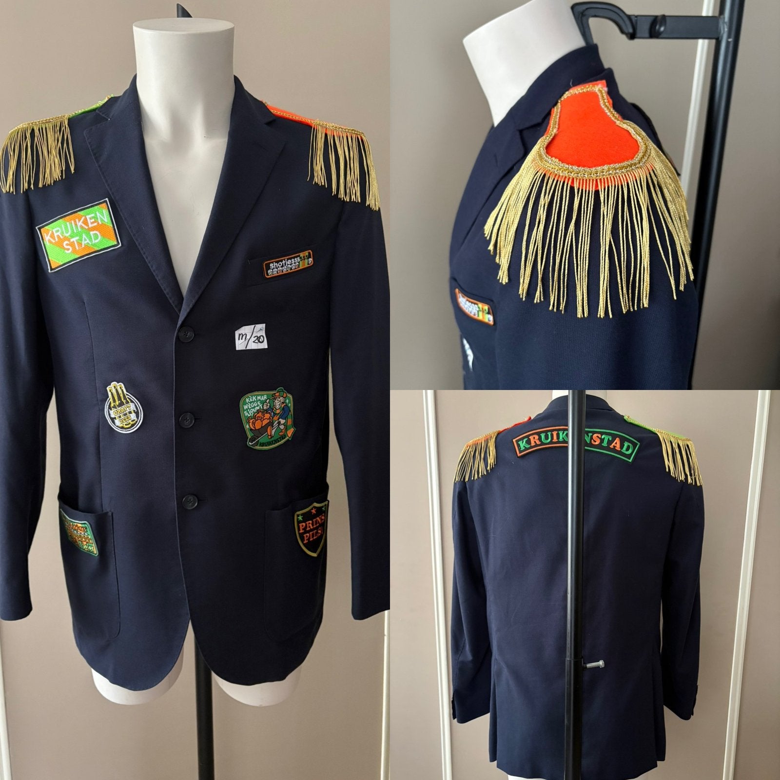 (20) Kruikenstad Colbert/Jas maat M unisex 11 11 carnaval, Kleding | Heren, Ophalen of Verzenden, Zo goed als nieuw