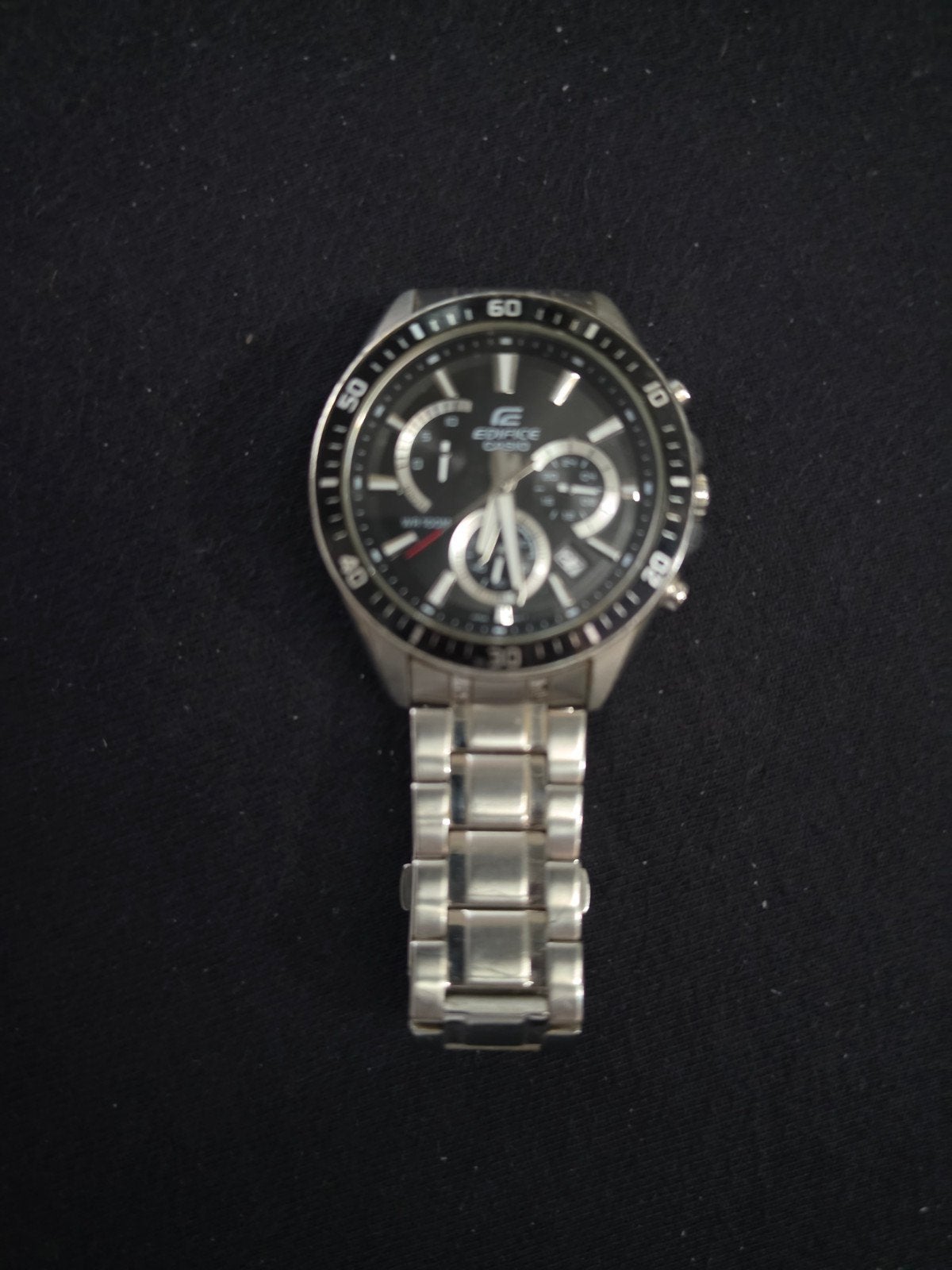 Casio Edifice Herenhorloge - Roestvrij Staal, Ophalen, Staal, Polshorloge, Zo goed als nieuw