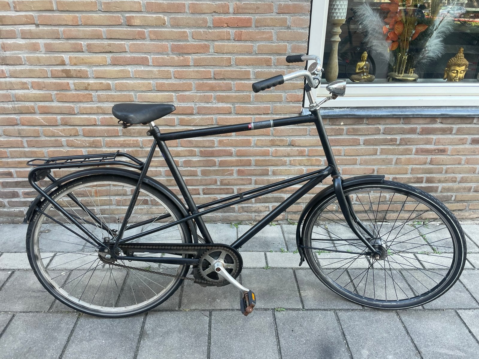 Nette zwarte stadsfiets - Gebruikt, Overige merken, Terugtraprem, Versnellingen, Ophalen of Verzenden