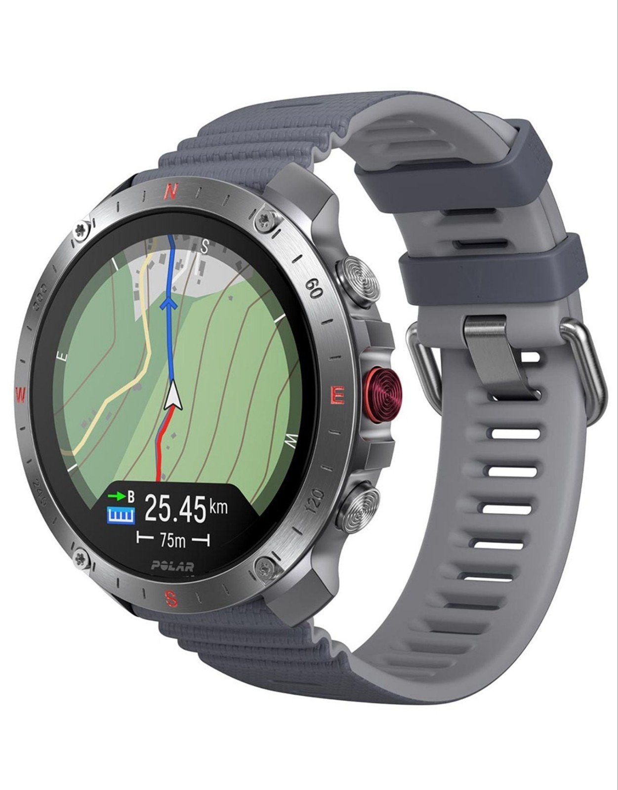 Polar Grit X2 Pro compleet in nieuwstaat, Ophalen of Verzenden, Zo goed als nieuw, Waterdicht, Grijs